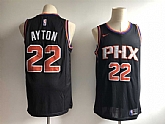 Suns 22 Deandre Ayton Black Nike Swingman Jersey,baseball caps,new era cap wholesale,wholesale hats